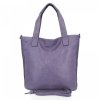 Duża Torebka Damska Shopper Bag XXL firmy Hernan HB0363 Fioletowa